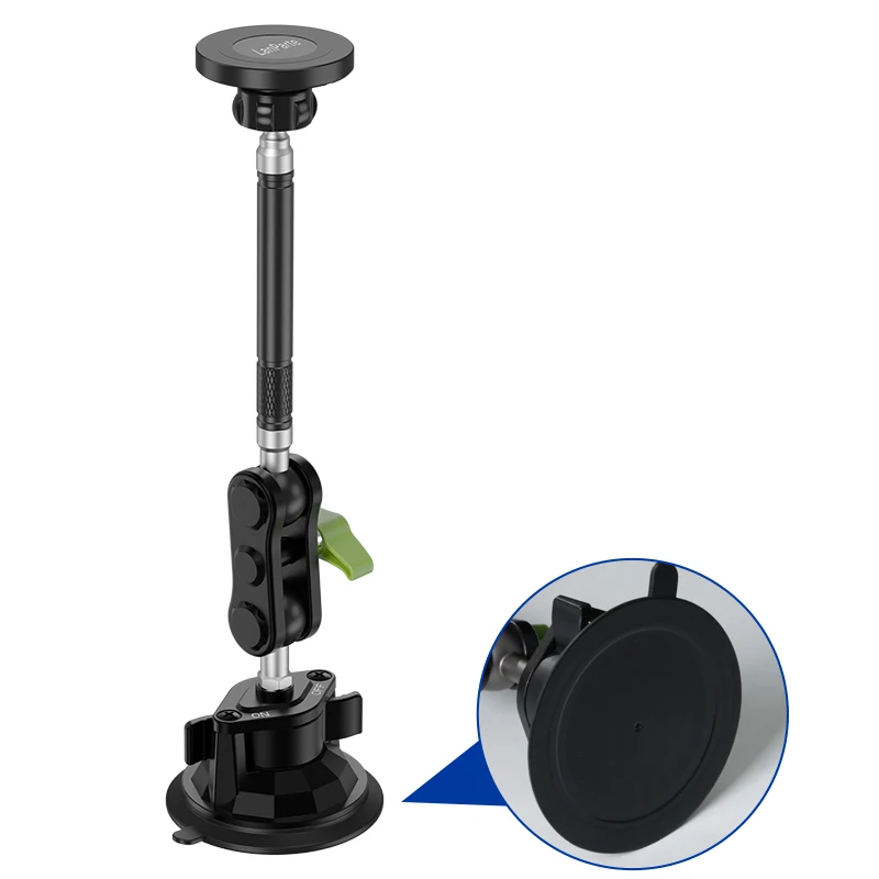 حامل هاتف السيارة والكمبيوتر اللوحي، كوب شفاط قوي مغناطيسي مناسب للوحة القيادة، دوران 360 درجة مضاد للاهتزاز