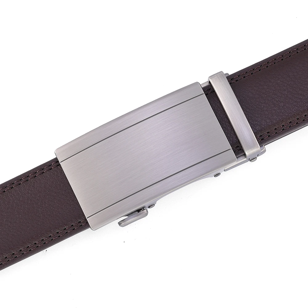 High-Quality Men's Leather Belt Luxury Male Belt Black Brown Man Automatic Buckle Jeans Man Belt Suit Belt Fashion Accessories image 6