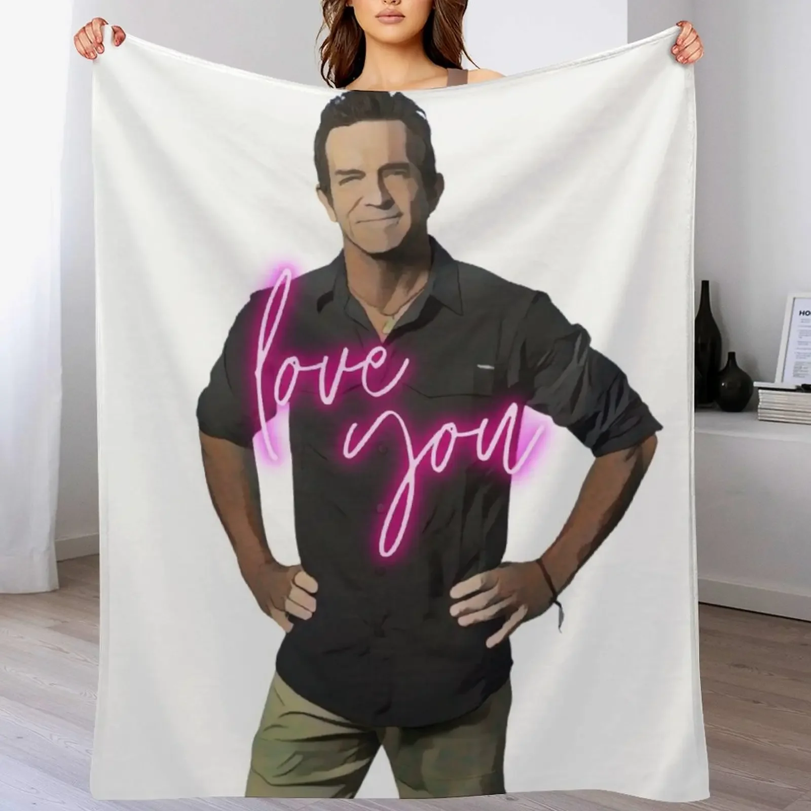 

Jeff Probst: Love You Throw Blanket Modern Design Soft Blanket for Home Decor