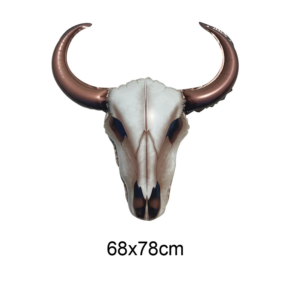 1/5 Stück Western Cowboy Bull Head Folienballons Western Theme Party Langes Horn Kuh Pistole Ballon Cowboy Geburtstag Babyparty Dekor – Detail 3