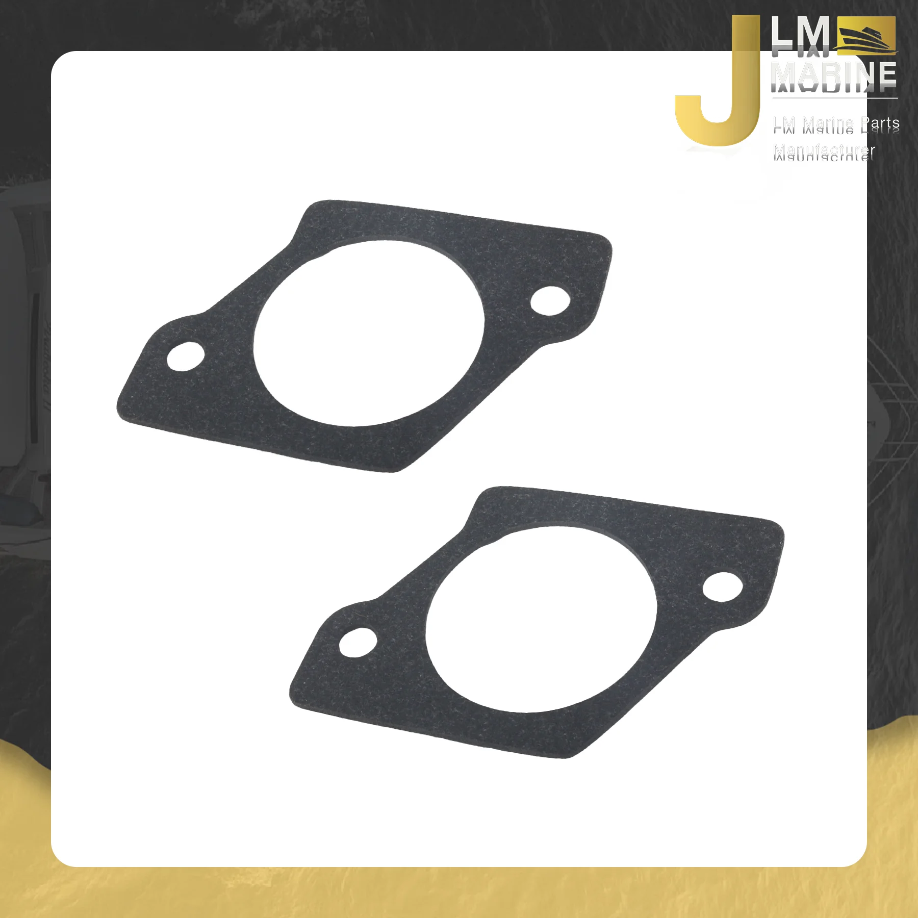 

JLM Marine Carburetor Carb Gaskets for Mercury Mariner 2 Stroke 9.9HP 15HP 18HP 27-803699001 27-803699 2pcs