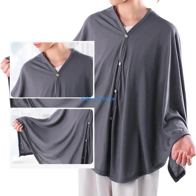 Syal Menyusui Multifungsi Handuk Menyusui Bernapas dan Nyaman Penutup Makan Cakupan Penuh untuk Hamil 4XBD