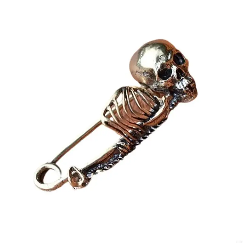 Vintage Skull Brooch Pin Hat Pin For Daily Use Halloween Party Accessories for Adult Teens Steampunk Clothes Hat Decors