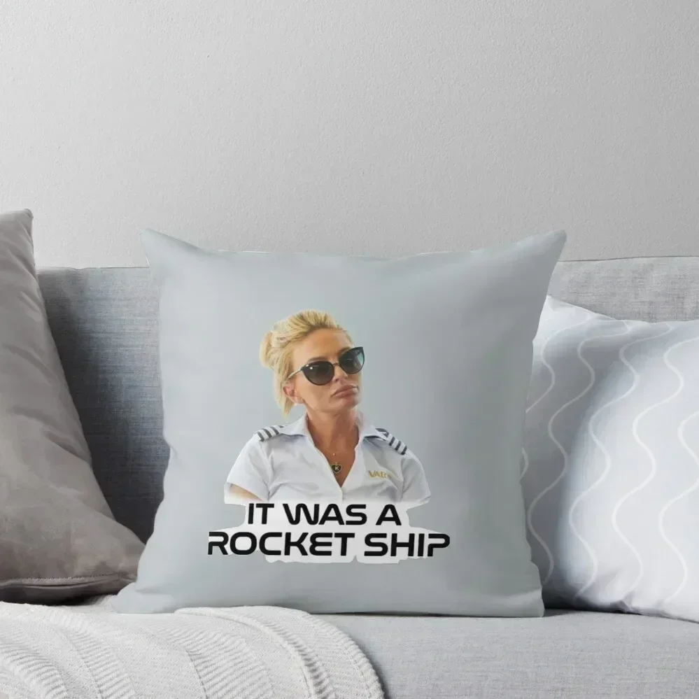 

Kate - 'It was a rocket ship' Below Deck Throw Pillow Room decorating items ornamental pillows for living room pillow