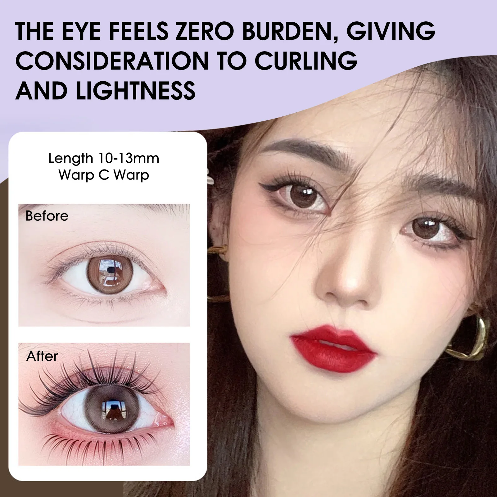 Pestañas postizas naturales en forma de W, sin necesidad de pegamento, grupo de pestañas individuales, herramienta de maquillaje de pestañas segmentadas DIY