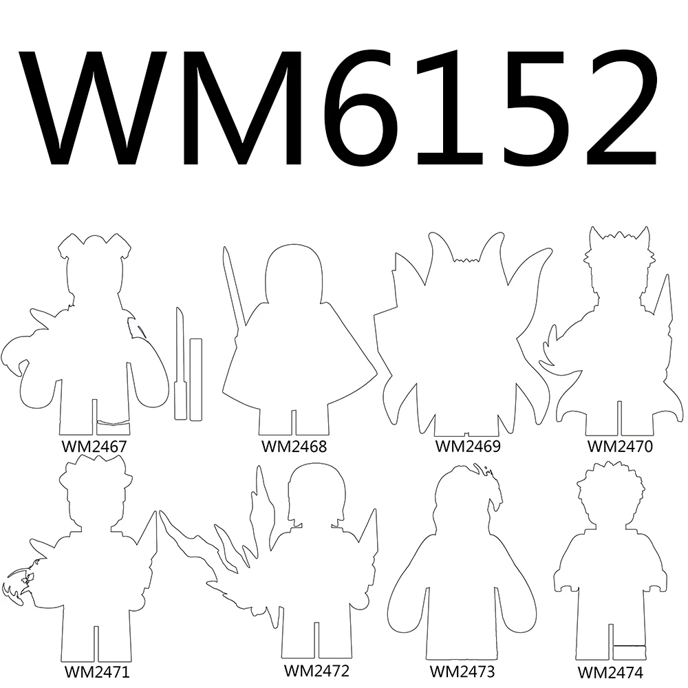 

WM6152 Anime Minifigures Building Blocks Toy WM2467 WM2468 WM2469 WM2470 WM2471 WM2472 WM2473 WM2474