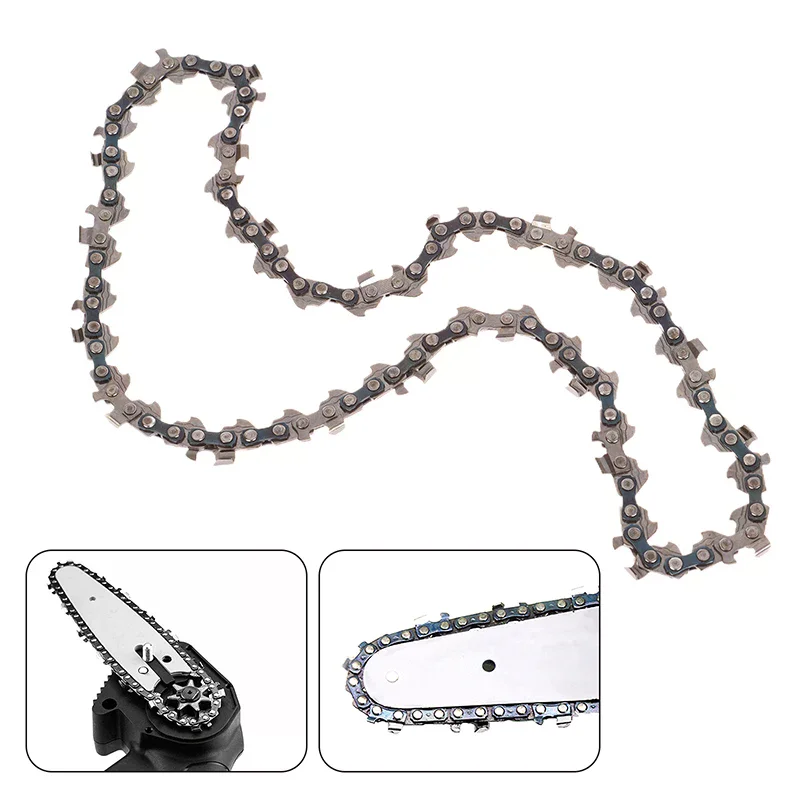 Link Chainsaw Saw Chain Blade  Wood Cutting 4/6/8/12/14/16 Inch Metal Chainsaw Chain Spare Parts For Electric Saw Accessories