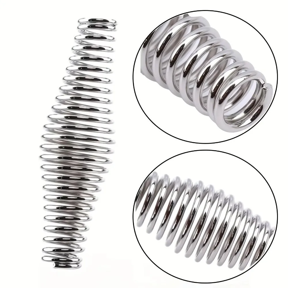 Heavy Nickel Plated Steel BBQ Handle Elasticity Steel 11CM Length Grill Handle Roll Smoker Spring Handle Barrel Spring Handle
