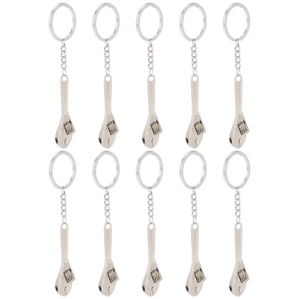 10PCS Sturdy Zinc Alloy Wrench Sturdy Alloy Compact Shape Mini Non-Bending Holds Heavy Daily Key Sets For Daily Use