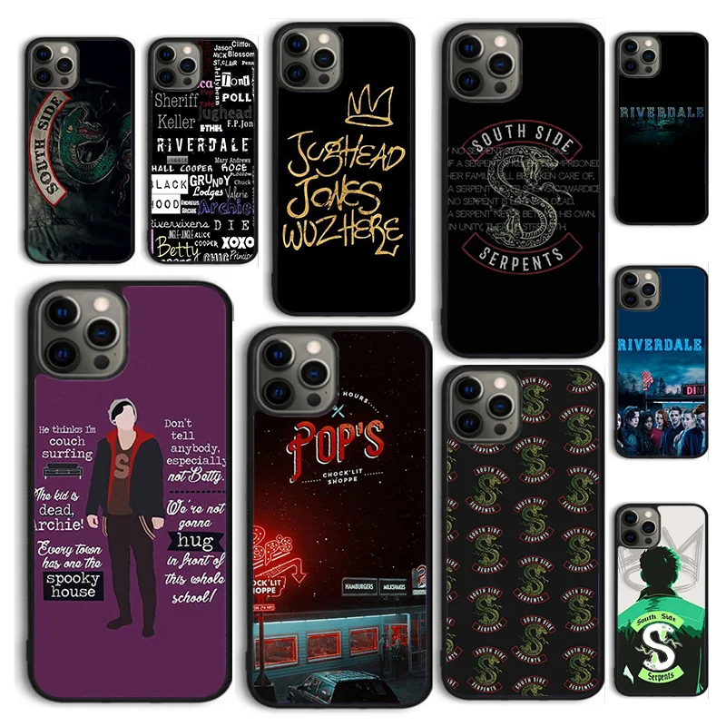 Autumu TV Riverdale Southside Serpent Phone Case for iPhone 16 15 12 mini 11 13 14 Pro Max SE 2020 Apple 6S 7 8 Plus Coque