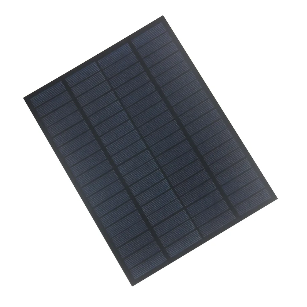 High Quality PET Laminated Solar Panels 5W 18V Polycrystalline Solar PV Module for 12V Battery Charging 220*165MM 10PCS