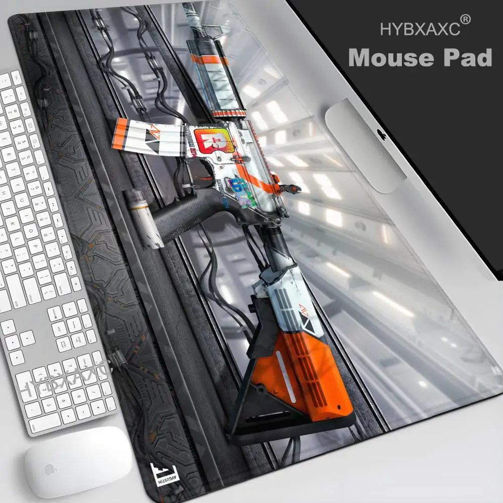

HYBXAXC игровой коврик для мыши Csgo Gun Cs Go, милый HD настольный коврик, расширенные коврики для игровой клавиатуры, большой коврик для геймерской мыши 90x40 см XXL