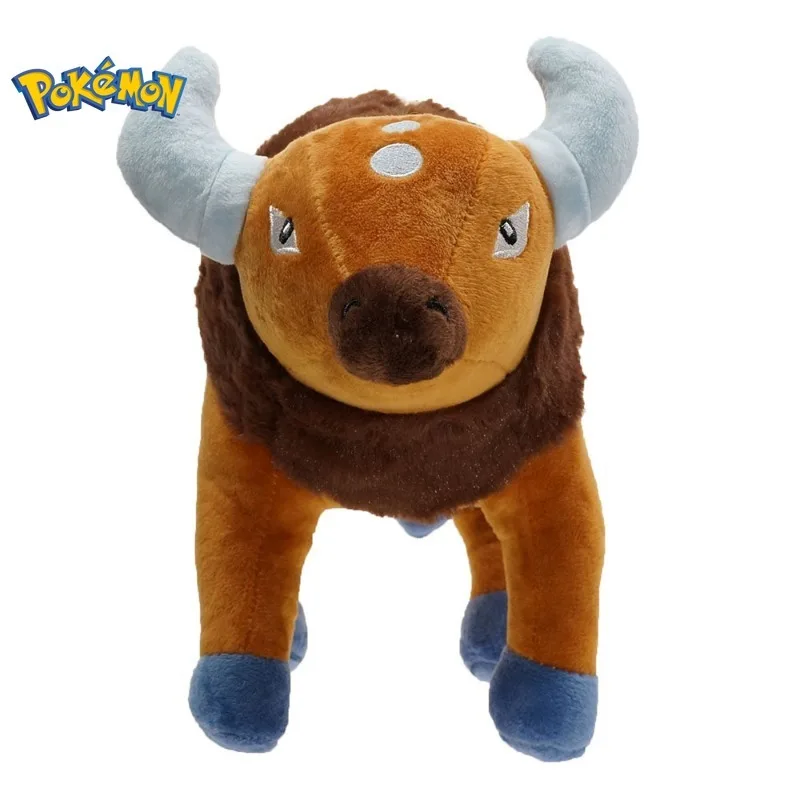 POKEMON Tauros Anime Plush Doll Toy Cartoon Anime Pokemon Plush Tauros Figure Doll Pokemon Girls Funny Gifts for Kids