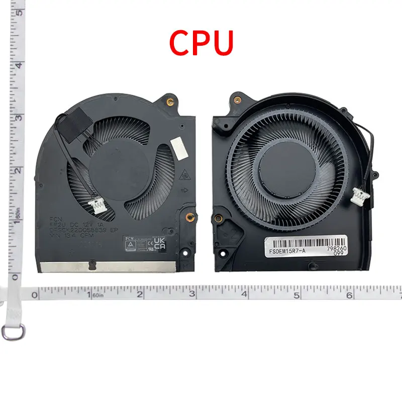 CPU GPU Fan For Dell  Alienware M15 R7 M15R7 ALWM15-R2763QB Gaming Laptop Cooling VGA Fans DFSCK22D058839 DFSCM227163929