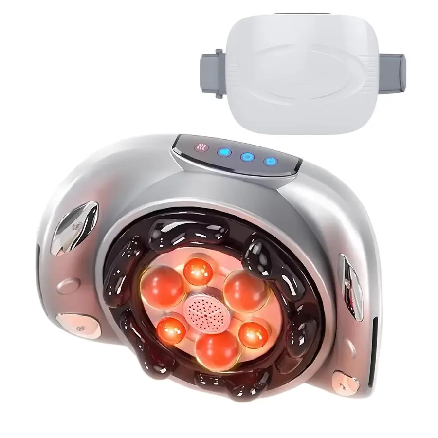 

Massager Belt Electric Belly amp Stomach Massage Machine with Dual Kneading Discs, Soothing Heat Function, Wireless amp Recharge