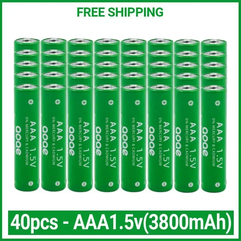 🛠️ 100% جديد 3800mah 1.5 فولت AAA بطارية قلوية AAA بطارية قابلة للشحن لعبة التحكم عن بعد بطارية إنذار الدخان مع شاحن
