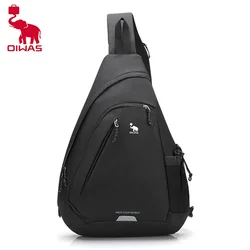 OIWAS-Bolso de hombro para hombre, bandolera para estudiante universitario, ciclismo, deportes, viaje corto, informal, versátil, moda masculina, mochila de día