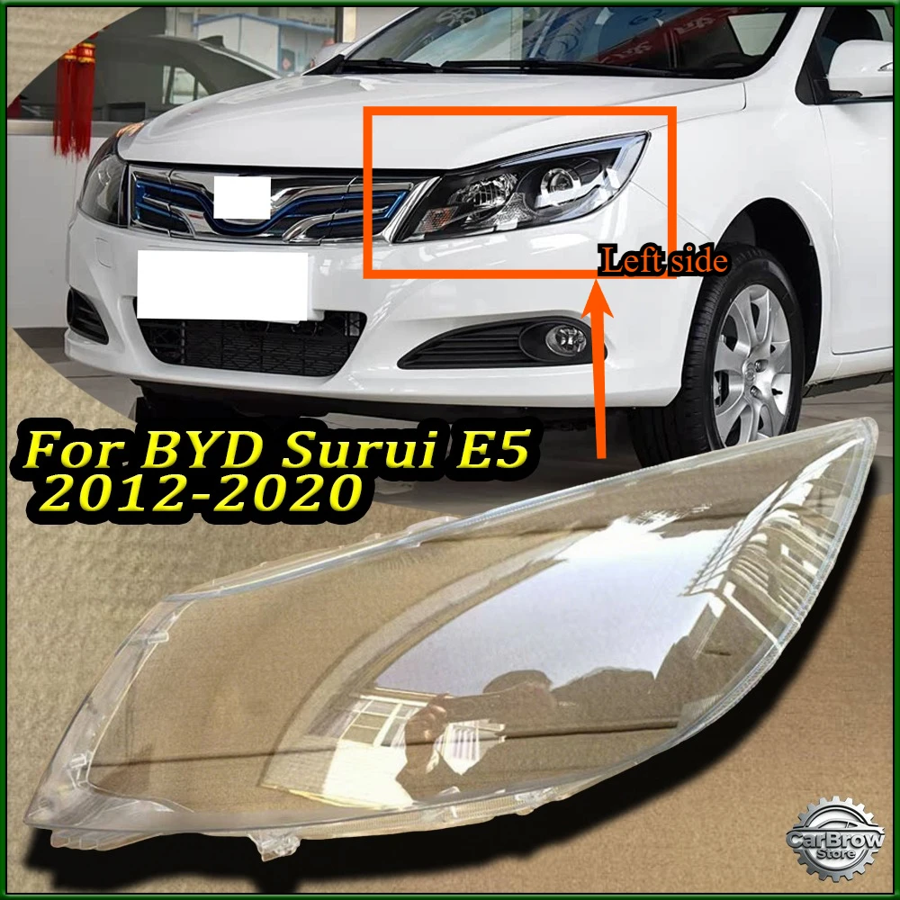 Auto Lamp Lens Accessories For BYD Surui E5 2012 13 14 15 16 17 2018 Front Headlight Cover Transparent Lampshade Headlamp Shell