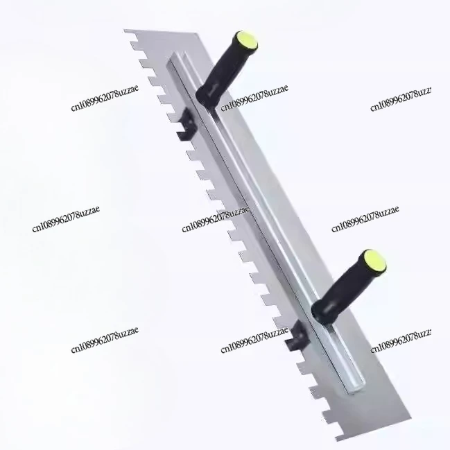 Stainless Steel Thickened Elongated Serrated Trowel Mason Large Tile Glue Decoration Bricklayer Tool