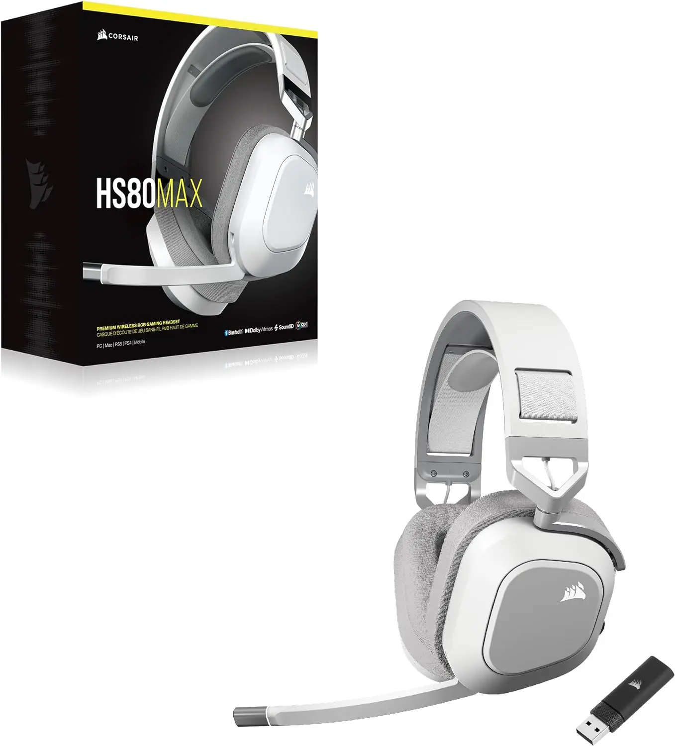 CorsairHS80 RGB Wireless /HS80 RGB Wired /Hs80MAx BLACK OR WHITE