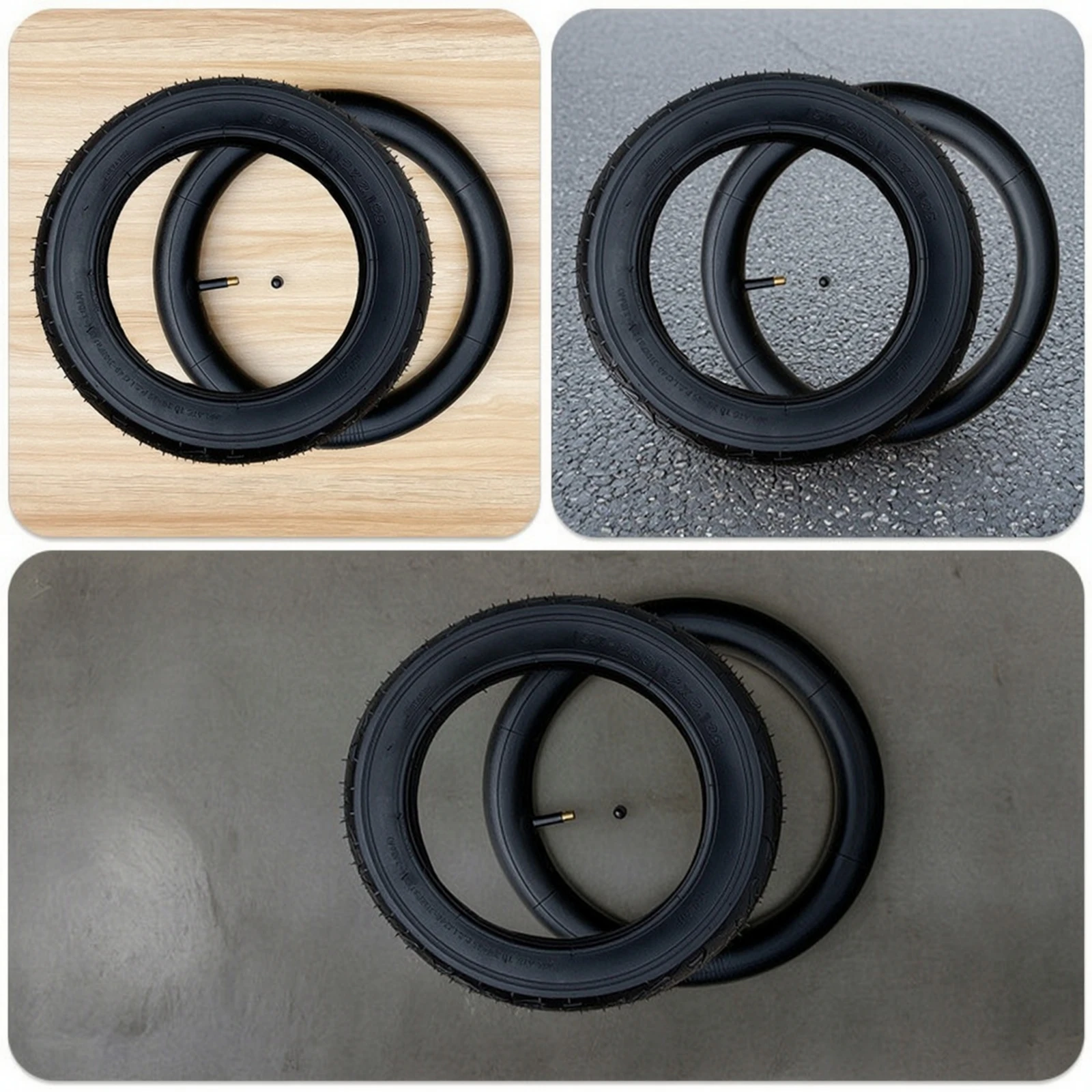 Balance Bike Replacement Tire Long-Lasting Tire and Tube Set Cycle Replacement Wheel Heavy Duty Universal for Children view 3