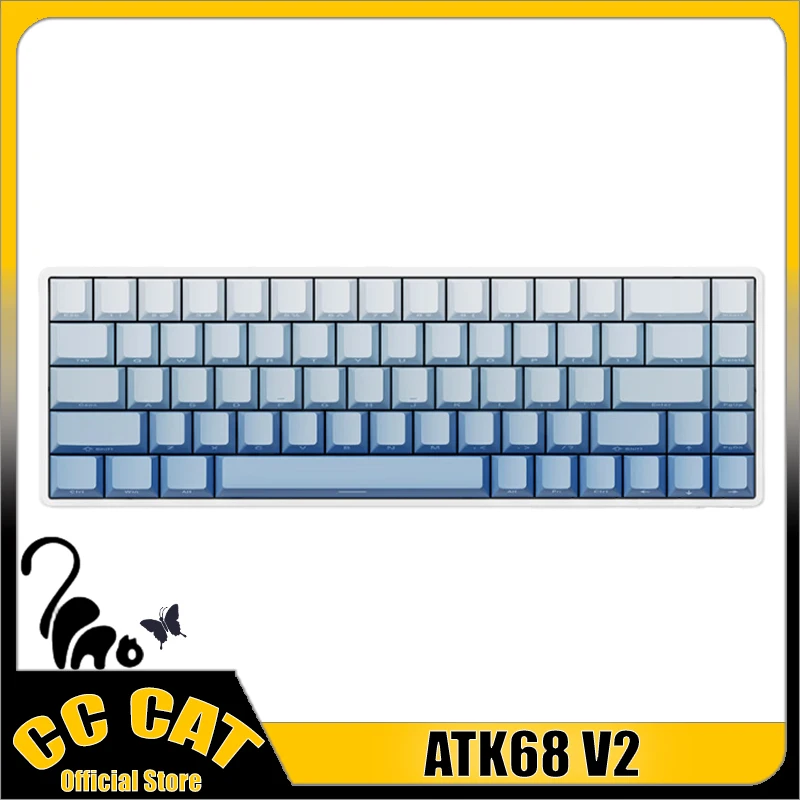 Atk68 V2 Magnetic Mechanical Keyboards Gamer Keyboard Wired Keyboard Rapid Trigger Gaming Keyboard Smart Speed X Hot Swap Custom