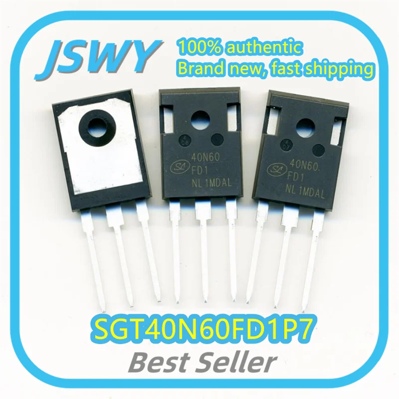 

(5/50 pcs) SGT40N60FD1P7 Silk-screened 40N60FD1 TO247 Common IGBT for Inverters Brand New Authentic Fast Shipping