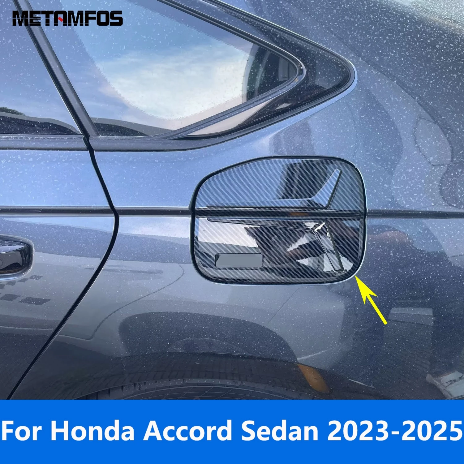 

Для Honda Accord Sedan 2023 2024 2025 крышка топливного бака из углеродного волокна, крышка маслозаливной горловины, декоративные аксессуары, Стайлинг автомобиля