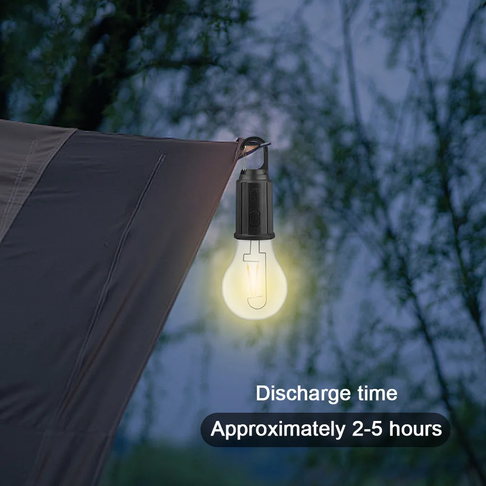 Camping Tent Night Light with Hook 3 Modes Lighting Decor Lantern Waterproof Hanging Tent Lights for Hiking Sports Entertainment