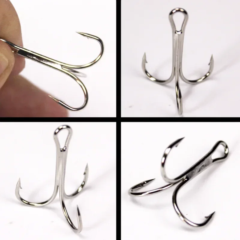 Sea Carbon Steel Barbed Fishhook Super Sharp Set Of Triple Fish Stainless Hook Carp Treble Fishing Hooks Tackle Accessories Item