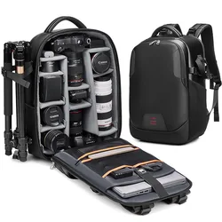 Multi-purpose photography backpack waterproof professional camera bag suitable for 16-inch laptop backpack SLR drone bag.