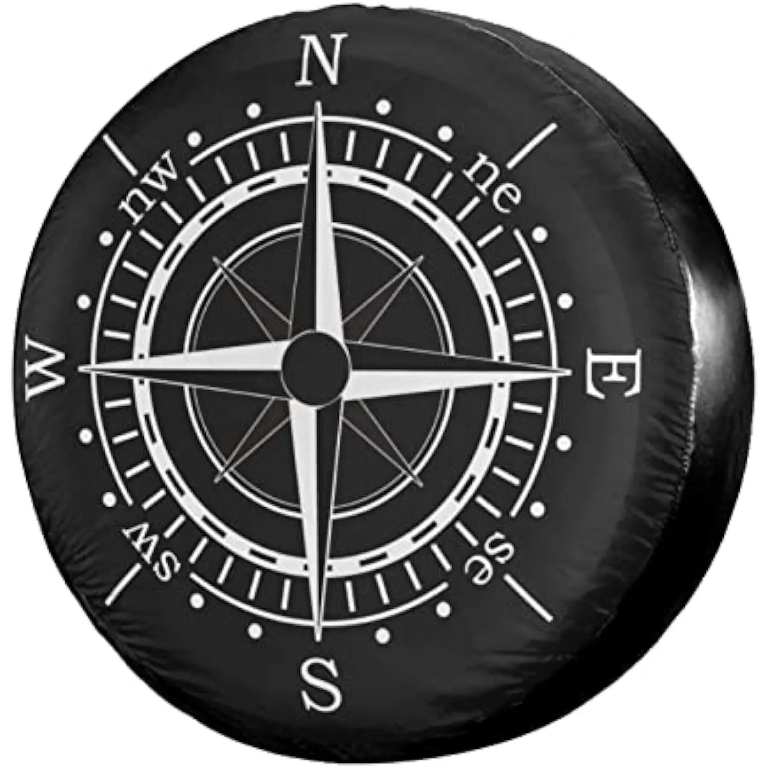 

Чехол для запасного колеса Compass Rose Navigation Star, черный, водонепроницаемый пылезащитный чехол на колесо