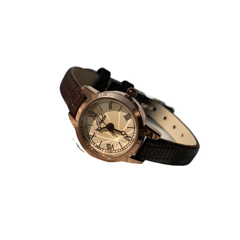 

Retro watch women's ins niche simple light luxury student high sense small exquisite dial