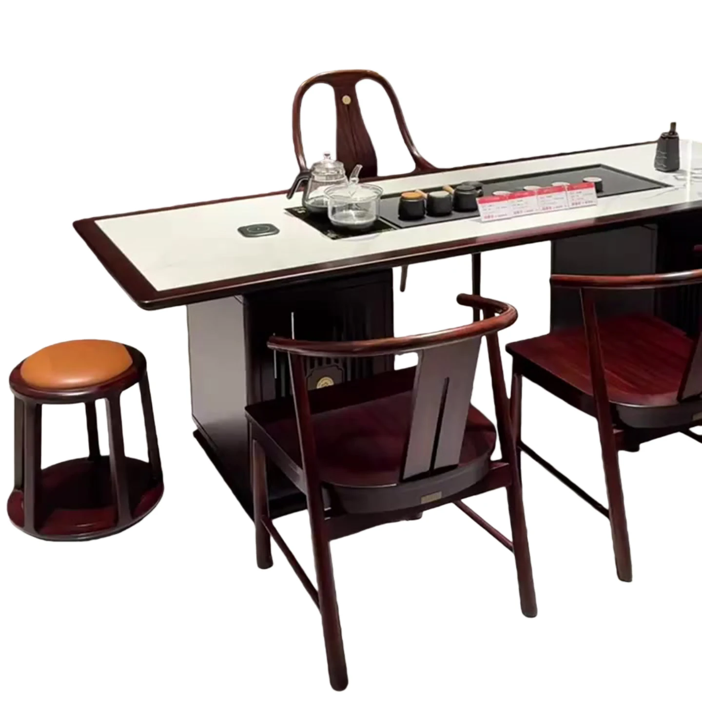 

Ebony tea table, solid wood tea table