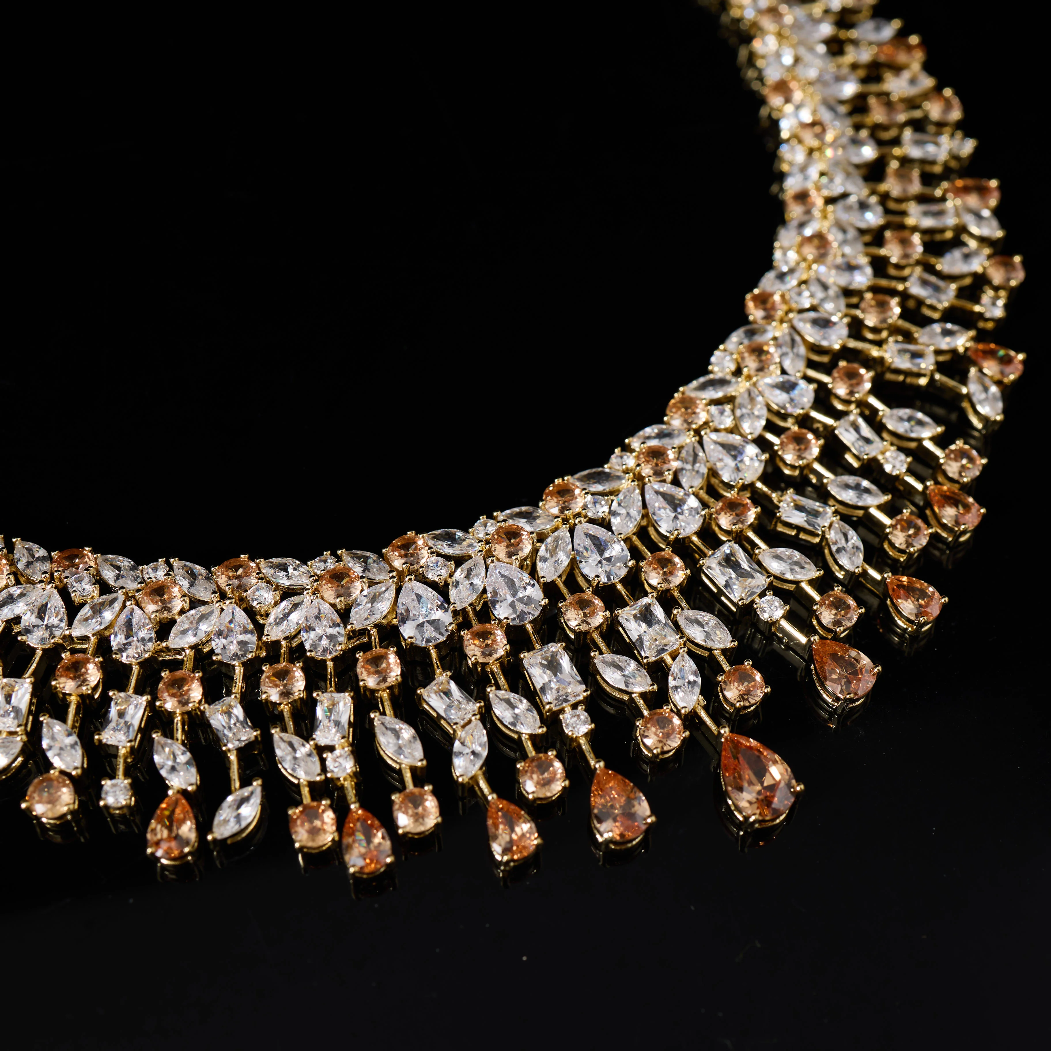 IN JEWELIFE Luxury Women Jewelry Set Cubic Zirconia Bridal Necklace Sets DuBai Saudi Wedding Engagement Party Festival Accessory