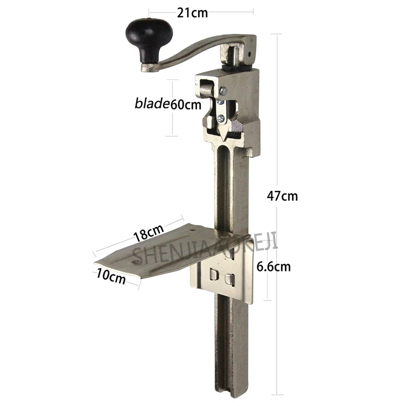 1pc Large desktop rotary can opener Western Restaurant Hotel Can Opener Cans opened about 40cm Canned knife