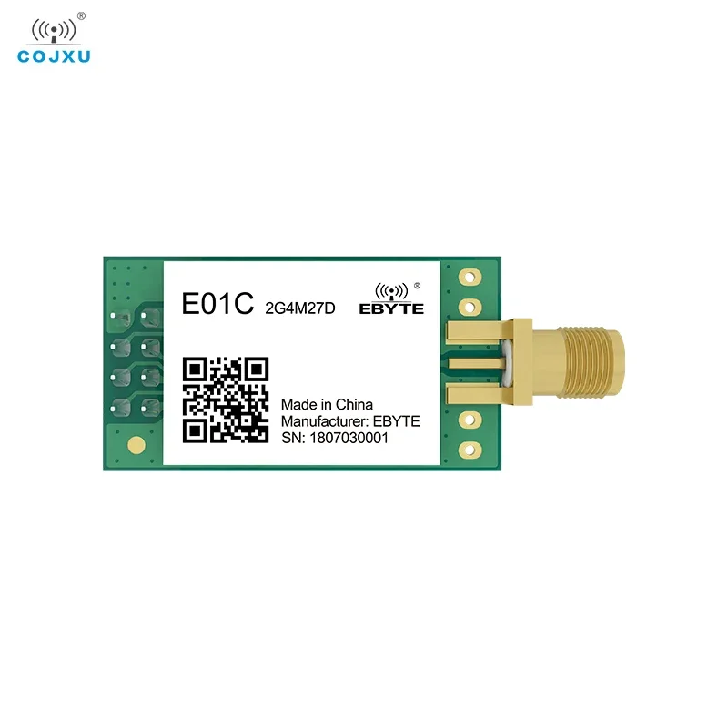 Si24R1 Ci24R1 RF Module 2.4GHz 500mW 27dBm COJXU E01C-2G4M27D SMA-K 4 km SPI DIP Wireless Module Small Size High Power