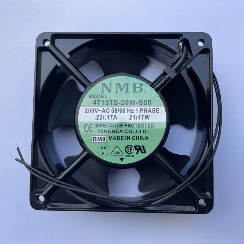 Brand New for 4715TS-20W-B50 200V 50/60HZ 21/17W Server Square Cooling Fan