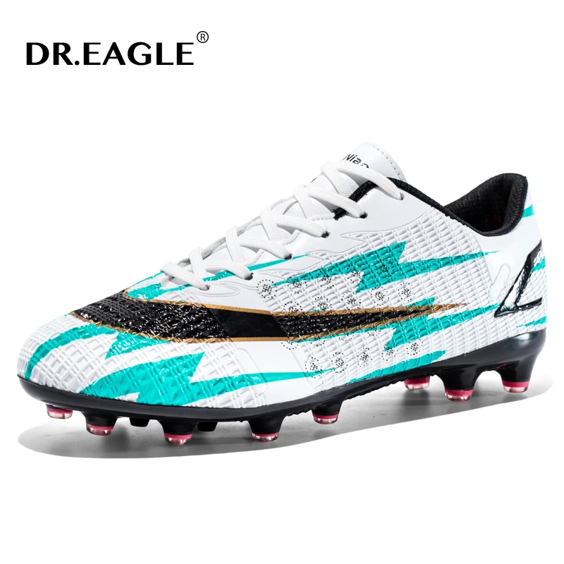 DR.EAGLE Men Football Boots Artificial Soccer Boots Cleats Training Sneaker Breathable Comfortable Sports Shoes Studded Boots