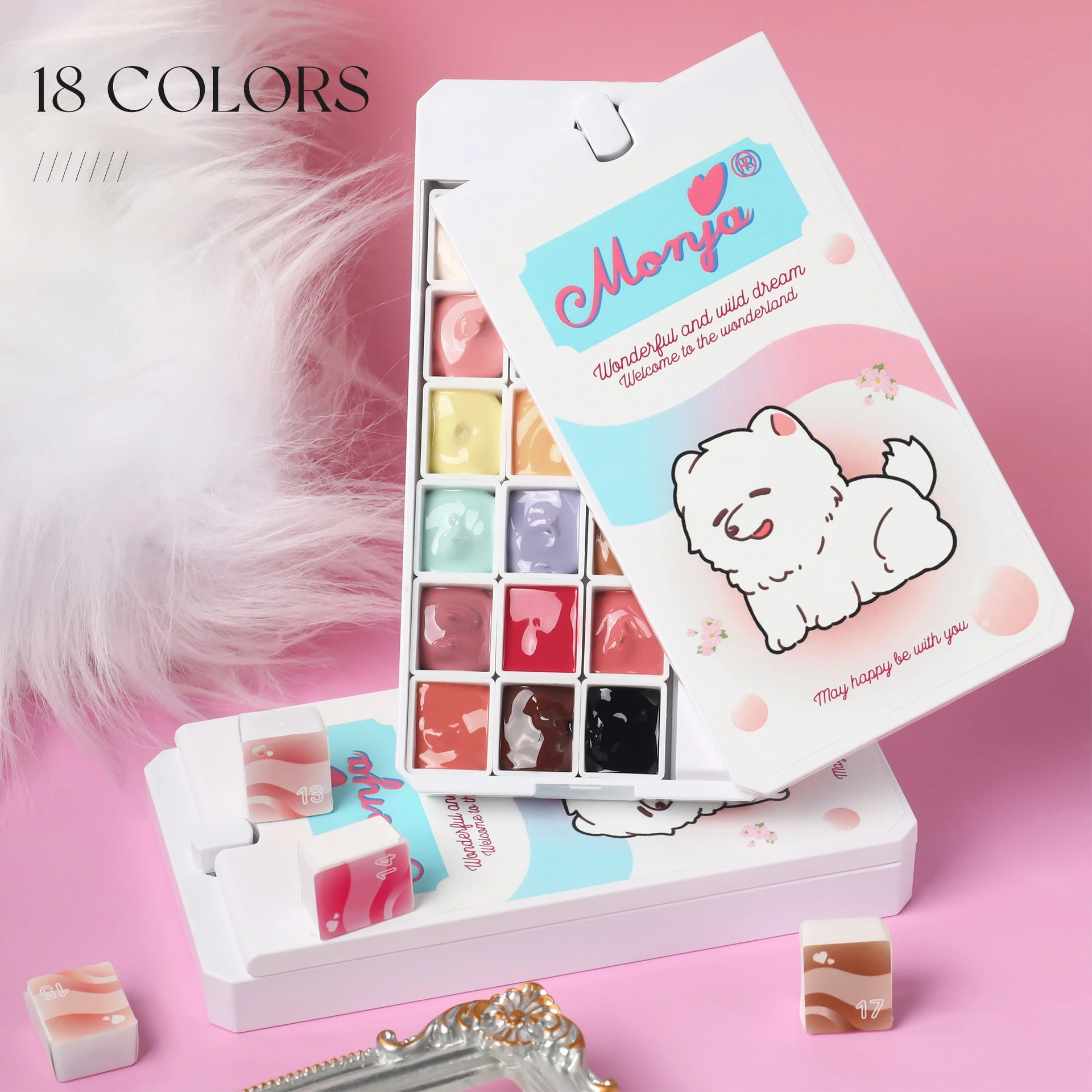 16 لون التدرج اللوحة هلام مسمار الفن التدرج اللون DIY تصميم هلام الورنيش 4 في 1 تستخدم لنمط ختم الأظافر التدرج