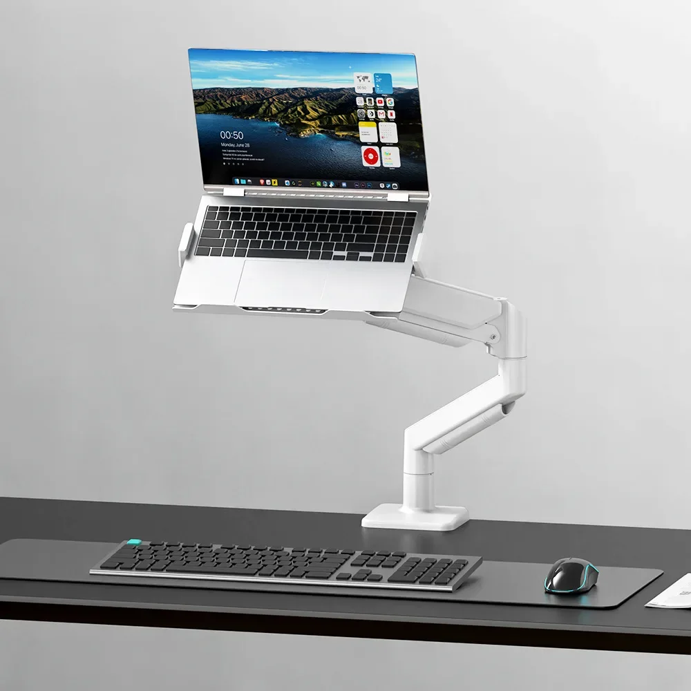 hh-Monitor Stand Multi-Function Gas Spring Single and Double Arm Universal Base Screen Cantilever Computer Stand^
