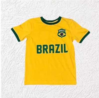 Women's 2024 Summer New High-quality Pattern Printed Brazil Flag Fashion High Street Short Sleeved T-shirt