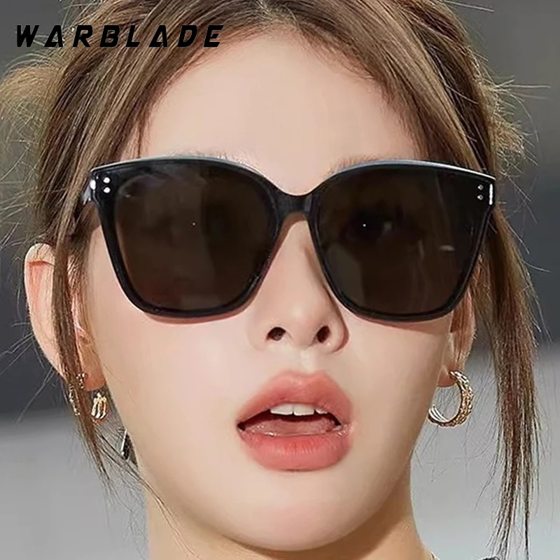 

Fashion Rice Nail Decorate Cat Eye Oversized Frame Women Sunglasses Brand Design Men Sunglass Outdoors Drive Travel Shades UV400