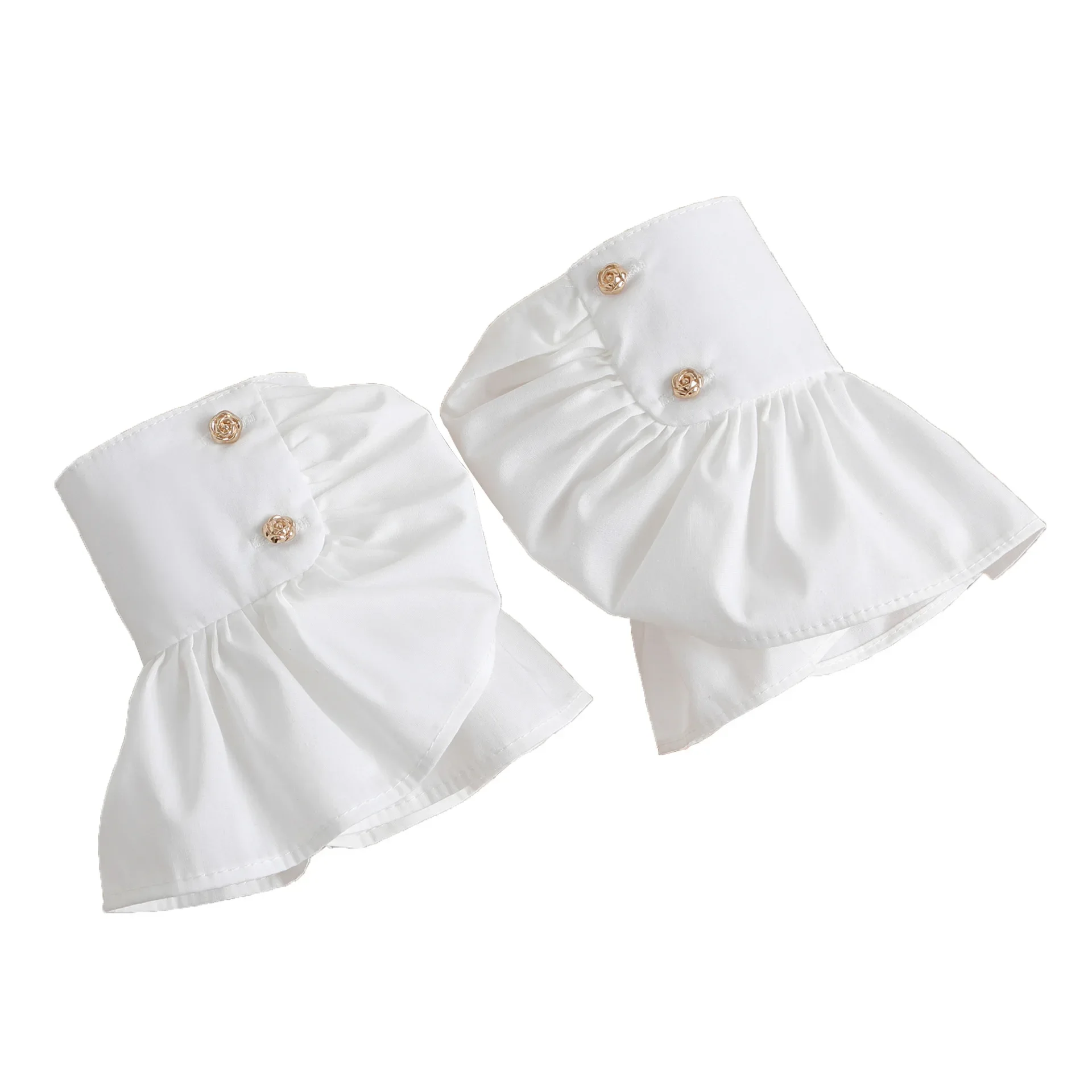 Novas meninas destacáveis punhos falsos extensão de punho para mulheres mangas falsas alargamento mangas alargadas acessórios de roupas