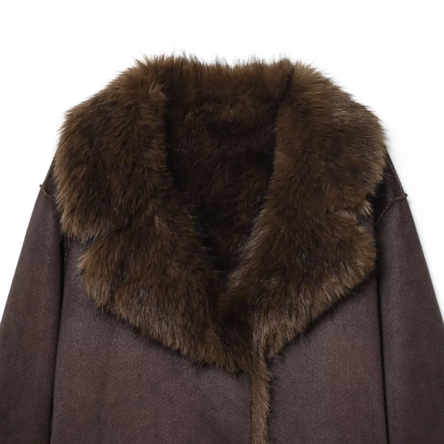 معطف أنيق ذو وجهين بتأثير الفرو الصناعي من JNLEAOG، معطف قصير نسائي جديد للخريف متعدد الاستخدامات مصنوع من ألياف البوليستر