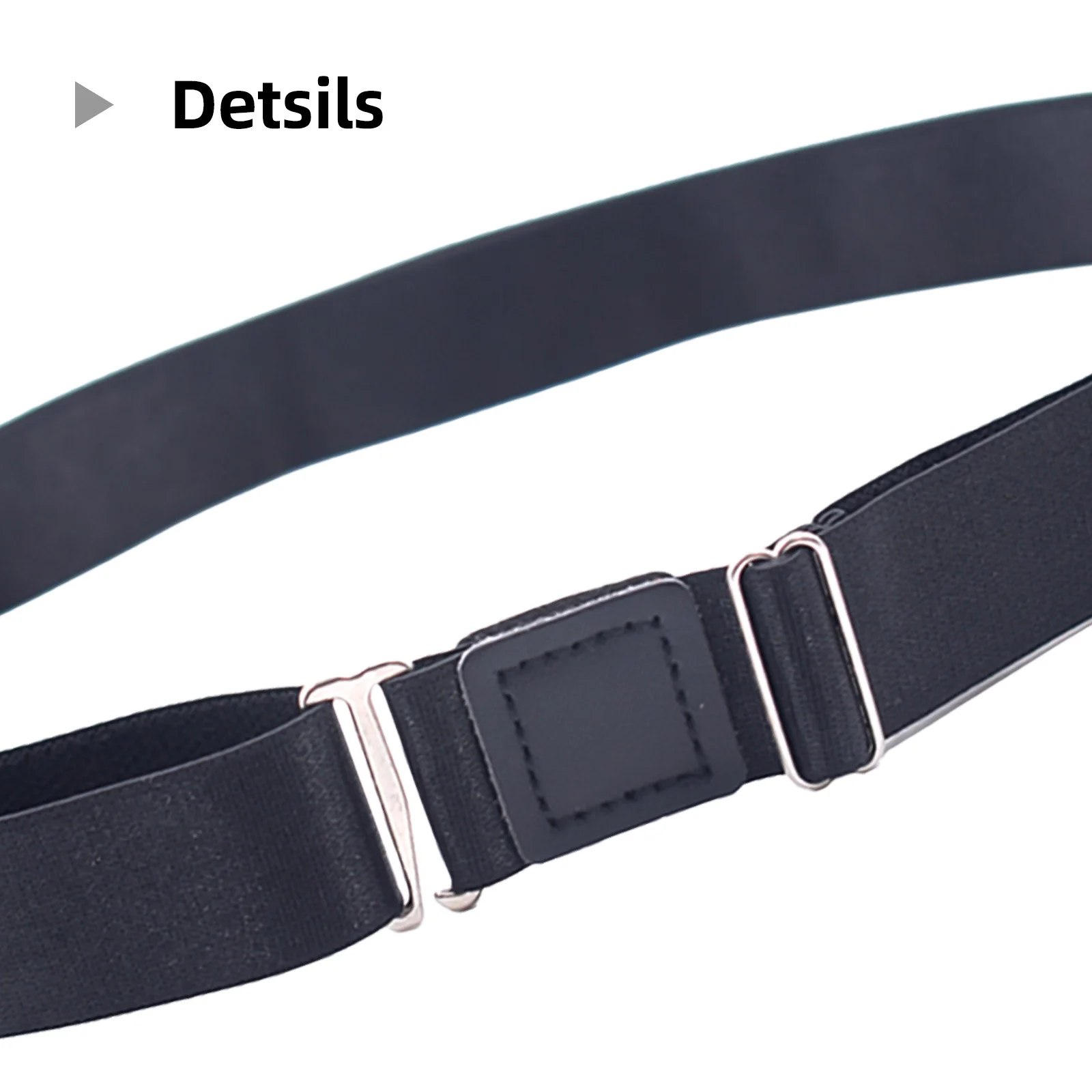 قميص حزام البقاء 2.5 سنتيمتر أسود قابل للتعديل المضادة للتجاعيد قفل قميص مرن للرجال النساء مكتب ملابس رسمية مدسوسة طوال اليوم