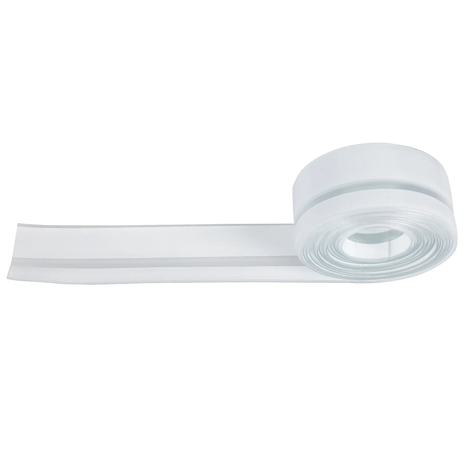 1 Roll Waterproof Bathroom Tape Self-Adhesive Kitchen Gap Seal Tape PVC Material Flexible Wear-Resistant Easy Clean No Trace