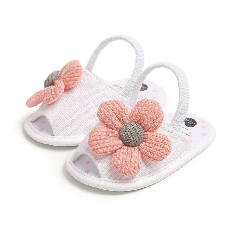 

Summer Baby Girls Flower Breathable Anti-Slip Shoes Sandals Toddler Girls Sweet Soft Soled First Walkers Shoes