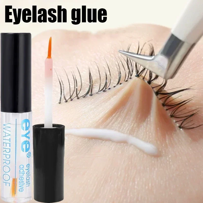 1PCS False Eyelash Glue Waterproof Black White Transparent Quick Dry Eyelashes Extension Lasting Strong Lashes Glue Makeup Tools