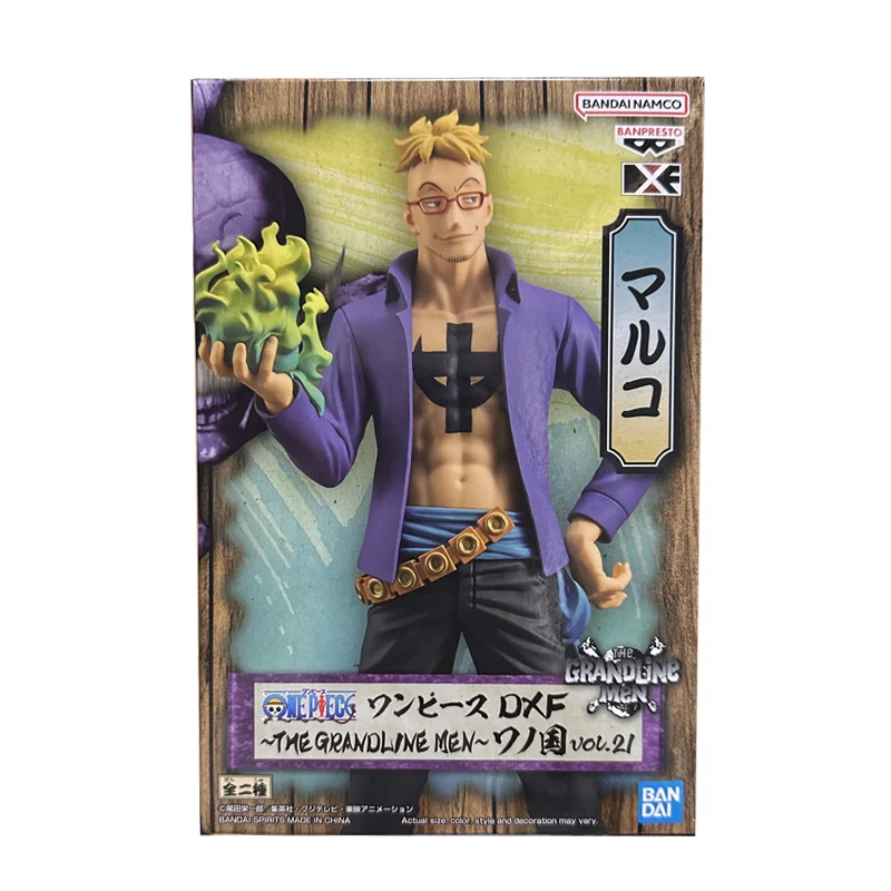 [In stock] Bandai BANPRESTO ONE PIECE DXF Marco Wano Country vol.21 Anime peripheral Figure Garage Kit Model Toys Gift for Men